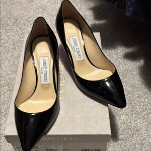 Jimmy Choo Black Patent Leather Pumps